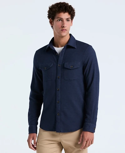Original Penguin Men's Long Sleeve Double Cloth Overshirt
