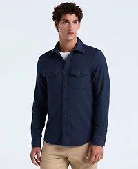 Original Penguin Men's Long Sleeve Double Cloth Overshirt