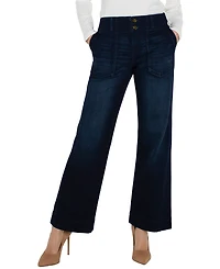 Liverpool Los Angeles Petite Mid Rise Wide Leg Pants