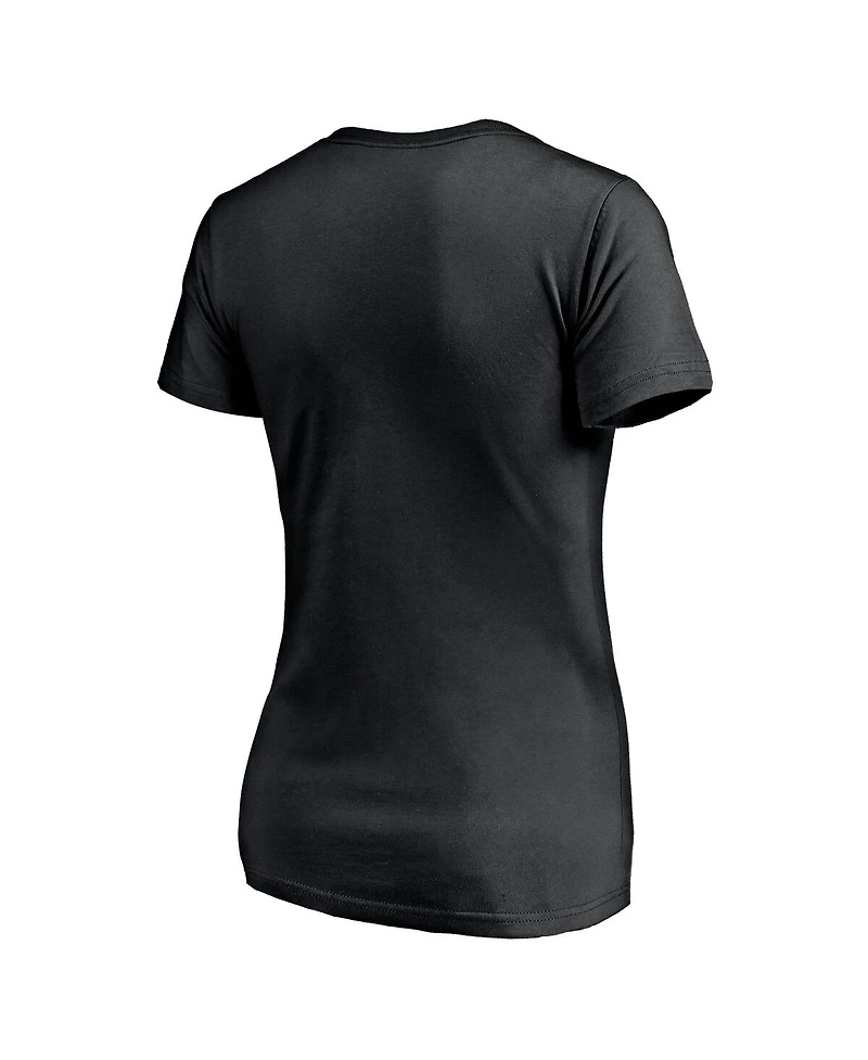 Fanatics Women's Black Texas A&M Aggies Team Lockup V-Neck T-Shirt