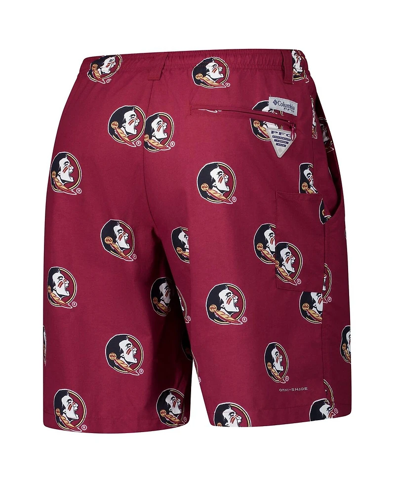 Columbia Men's Garnet Florida State Seminoles Pfg Backcast Iii Omni-Shade Shorts