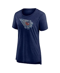 Fanatics Women's Heather Navy Edmonton Oilers Special Edition 2.0 Modern T-Shirt