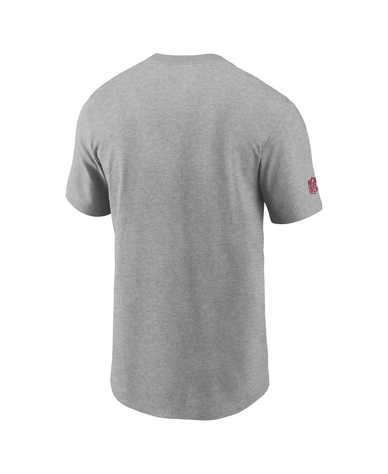 Nike Men's Heather Gray Arizona Cardinals Sideline Performance T-Shirt