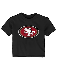 Outerstuff Baby Boys and Girls Black San Francisco 49ers Primary Logo T-Shirt