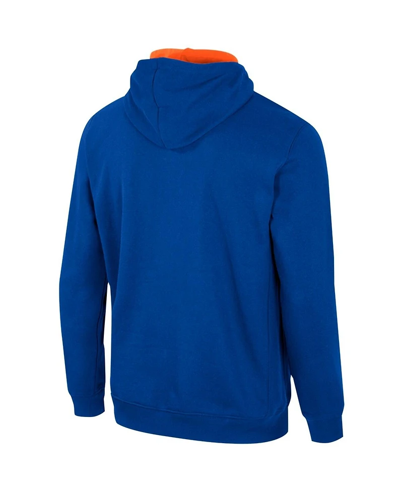 Colosseum Men's Royal Florida Gators Half-Zip Hoodie
