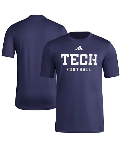 Adidas Men's Navy Georgia Tech Yellow Jackets Locker Practice Football Pre-Game T-Shirt