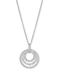 Le Vian Vanilla Diamond Triple Circle 18" Pendant Necklace (3/4 ct. t.w.) in Platinum