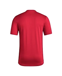 Adidas Men's Crimson Indiana Hoosiers Locker Practice Football Pre-Game T-Shirt