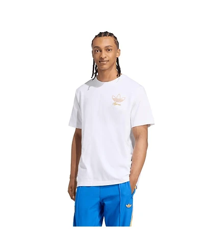 Adidas Men's White Tigres Uanl Terrace Icons Collection Graphic T-Shirt