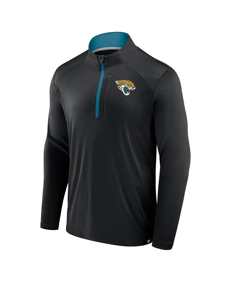 Fanatics Men's Black Jacksonville Jaguars Defender Long Sleeve Quarter-Zip Jacket