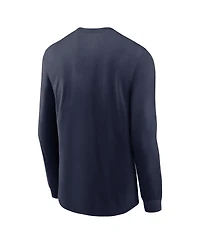 Nike Men's Navy West Virginia Mountaineers Legacy Primary Logo Long Sleeve T-Shirt