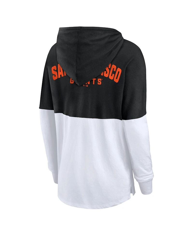 Fanatics Women's Black/White San Francisco Giants Backup Option Pullover Hoodie