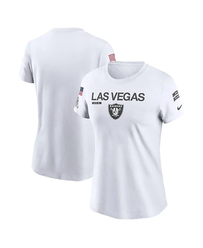 Nike Women's White Las Vegas Raiders 2024 Salute to Service Legend Performance T-Shirt
