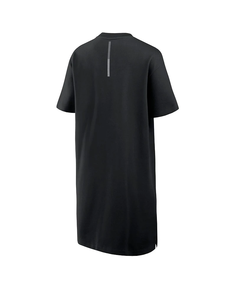 Fanatics Women's Black Miami Hurricanes Elements Go Tri-Blend T-Shirt Dress