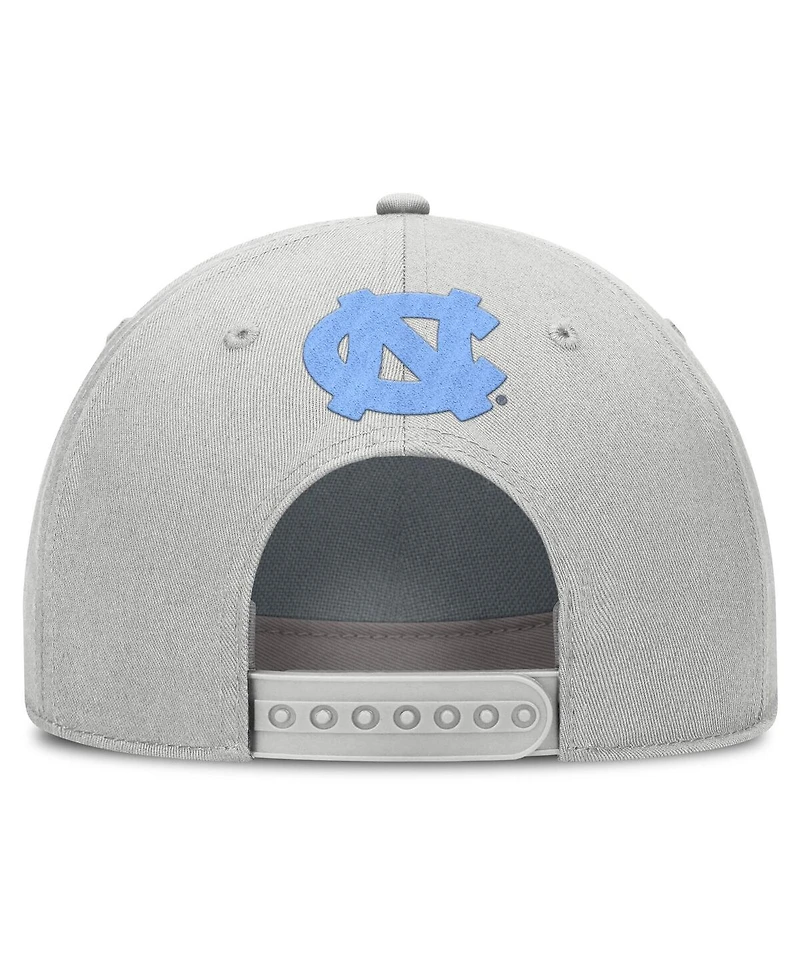 Jordan Men's Gray North Carolina Tar Heels 2025 Sideline Dust Pinched Rise Adjustable Hat