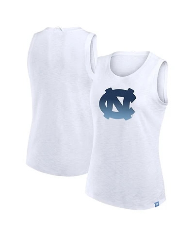 Fanatics Women's White North Carolina Tar Heels Activate Slub Tank Top