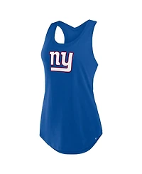 Fanatics Women's Royal New York Giants Iron Fan Tank Top