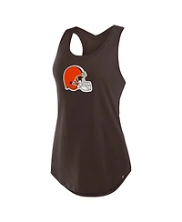 Fanatics Women's Brown Cleveland Browns Iron Fan Tank Top