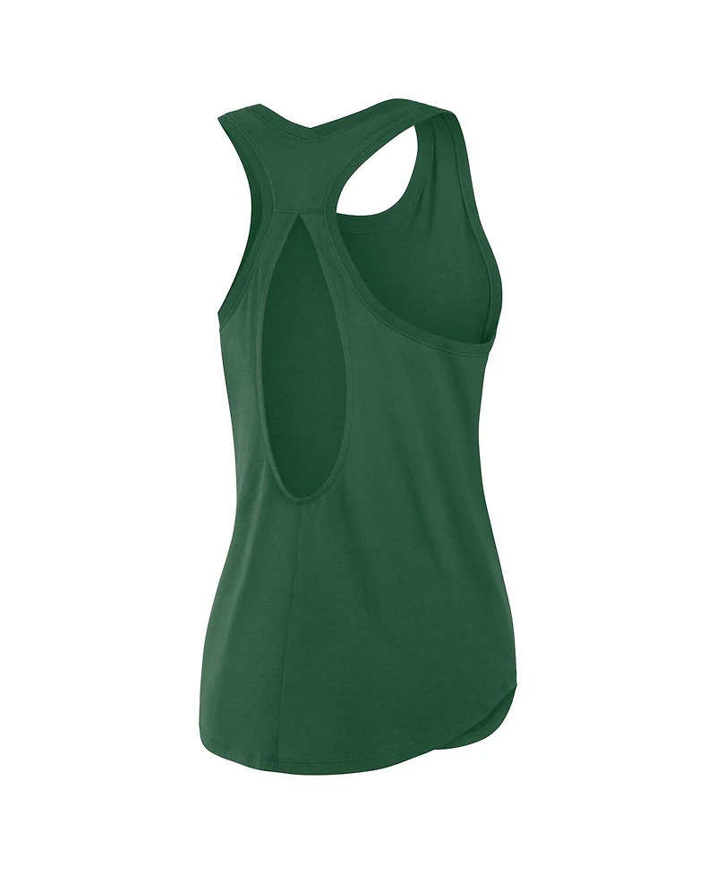 Fanatics Women's Green New York Jets Iron Fan Tank Top
