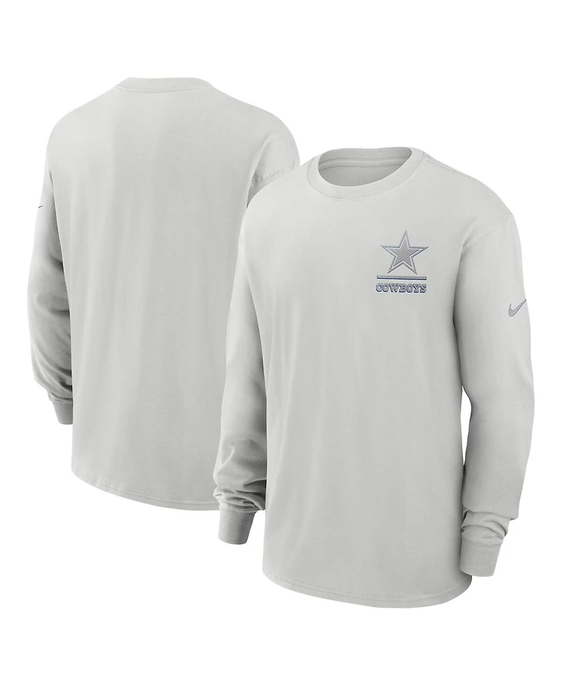 Nike Men's Gray Dallas Cowboys Essential Heavy Max90 Long Sleeve T-Shirt