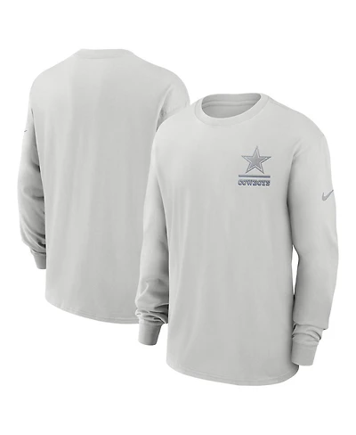 Nike Men's Gray Dallas Cowboys Essential Heavy Max90 Long Sleeve T-Shirt