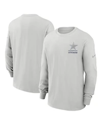 Nike Men's Gray Dallas Cowboys Essential Heavy Max90 Long Sleeve T-Shirt