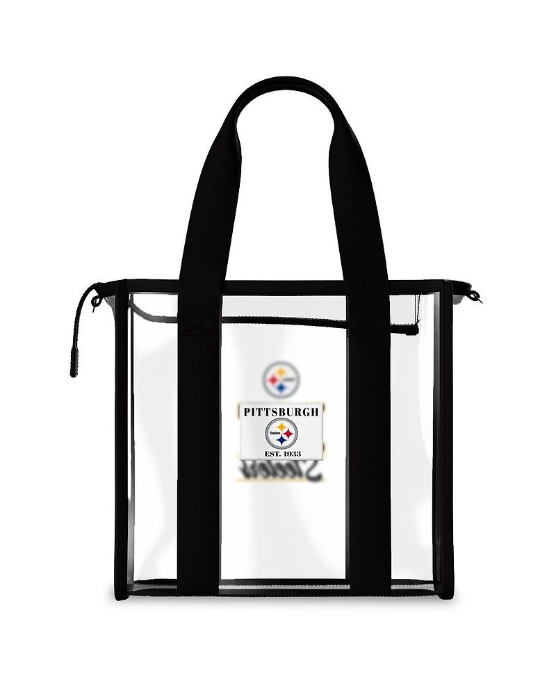 Wear by Erin Andrews Pittsburgh Steelers Stadium Tote Bag with Team Color Trim
