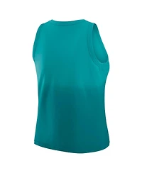Wear by Erin Andrews Women's x Gracie Hunt Aqua Miami Dolphins Ombre Tank Top