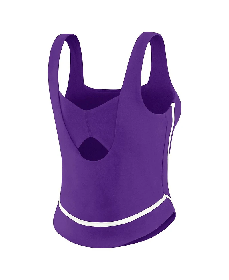 Wear by Erin Andrews Women's Purple Minnesota Vikings Square Neck Tank Top