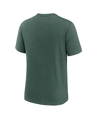 Nike Men's Heather Green Bay Packers Long Pass Tri-Blend T-Shirt