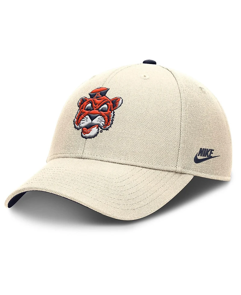 Nike Men's Natural Auburn Tigers Rise Legacy Dri-fit Adjustable Hat