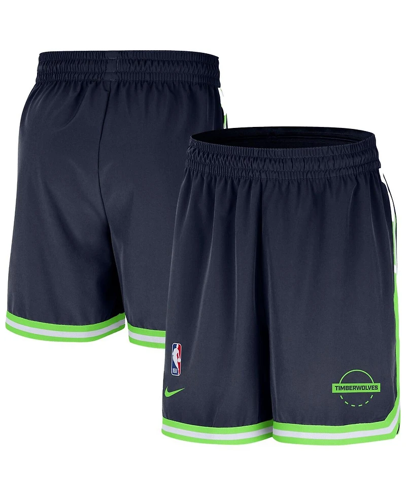 Nike Men's Navy Minnesota Timberwolves Authentic Practice Dna Woven Performance Shorts