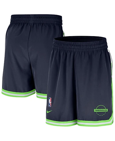 Nike Men's Navy Minnesota Timberwolves Authentic Practice Dna Woven Performance Shorts