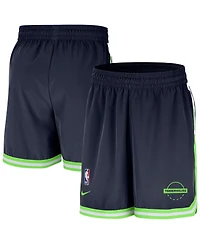 Nike Men's Navy Minnesota Timberwolves Authentic Practice Dna Woven Performance Shorts