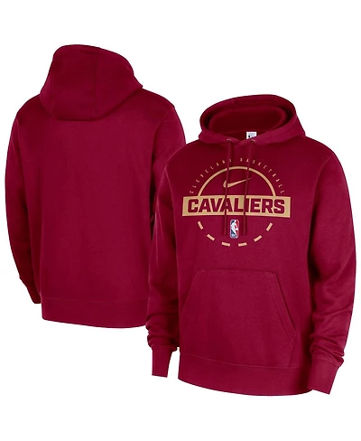 Nike Men's Wine Cleveland Cavaliers 2025/26 Authentic Practice Club Pullover Hoodie