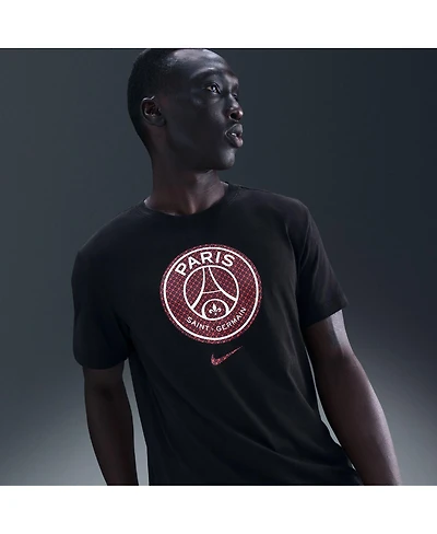 Nike Men's Black Paris Saint-Germain Crest T-Shirt