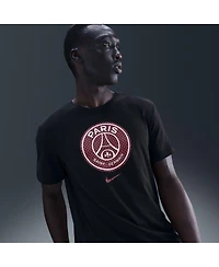 Nike Men's Black Paris Saint-Germain Crest T-Shirt
