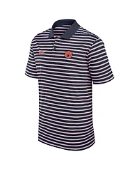 Nike Men's Navy Auburn Tigers Solid Foundation Striped Dri-fit Polo Shirt