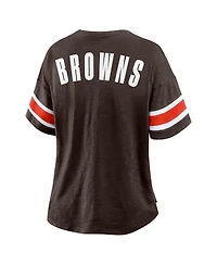 Fanatics Women's Brown Cleveland Browns Redzone Curl Route T-Shirt