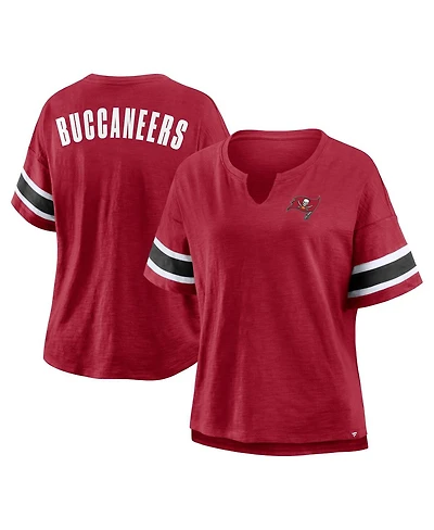 Fanatics Women's Red Tampa Bay Buccaneers Redzone Curl Route T-Shirt