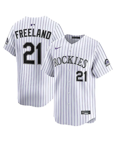 Nike Men's Kyle Freeland White Colorado Rockies Home Limited Player Jersey