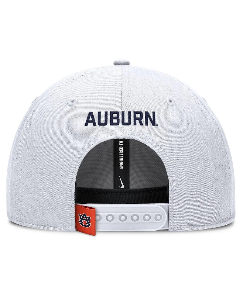 Nike Men's White Auburn Tigers 2025 On-Field Gameday Rise Adjustable Hat