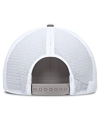 Nike Men's Gray/White Penn State Nittany Lions 2025 On-Field Rise Engineered Trucker Adjustable Hat