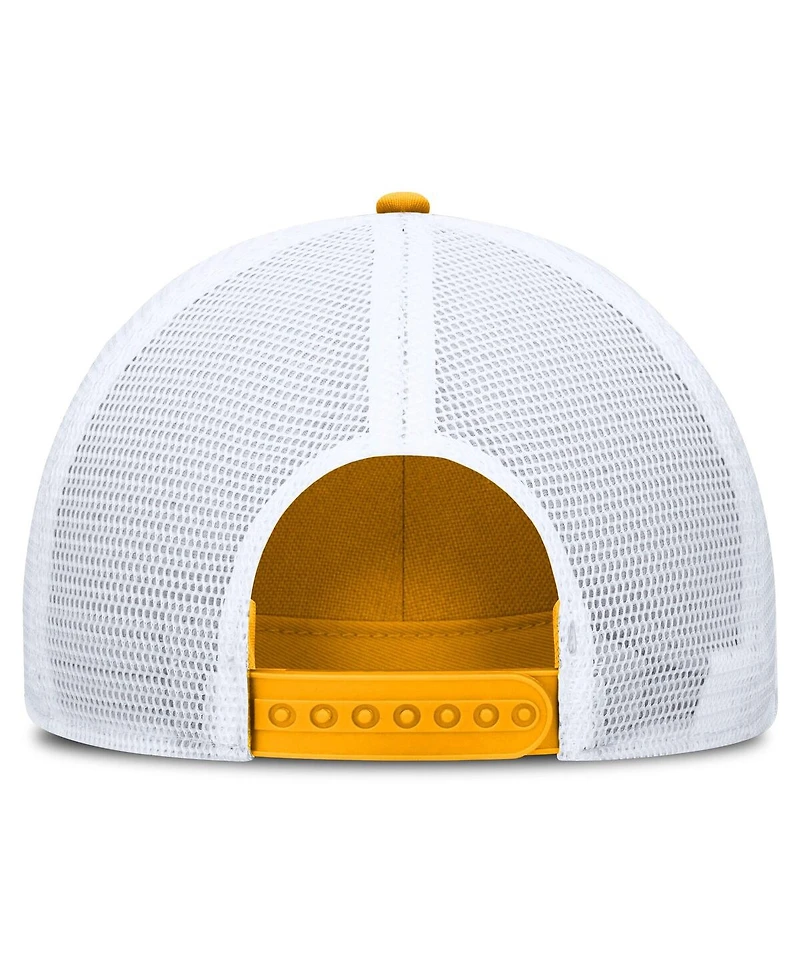 Nike Men's Gold/White Iowa Hawkeyes 2025 On-Field Rise Engineered Trucker Adjustable Hat