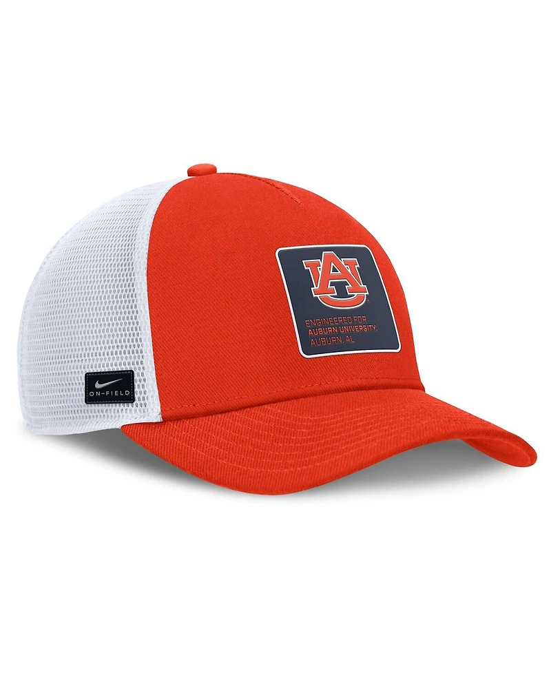 Nike Men's Orange Auburn Tigers 2025 On-Field Rise Engineered Dri-fit Trucker Adjustable Hat