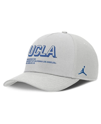 Jordan Men's Gray Ucla Bruins 2025 Sideline Dust Pinched Rise Adjustable Hat