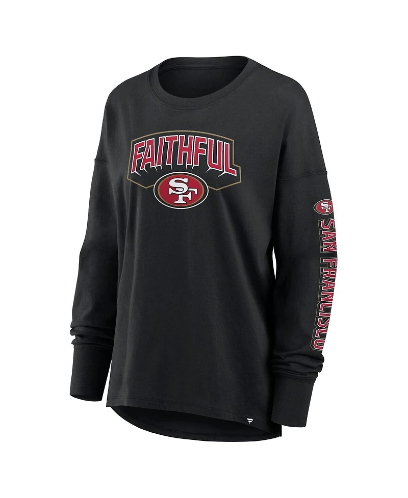 Fanatics Women's Black San Francisco 49ers Hometown Legacy Long Sleeve T-Shirt