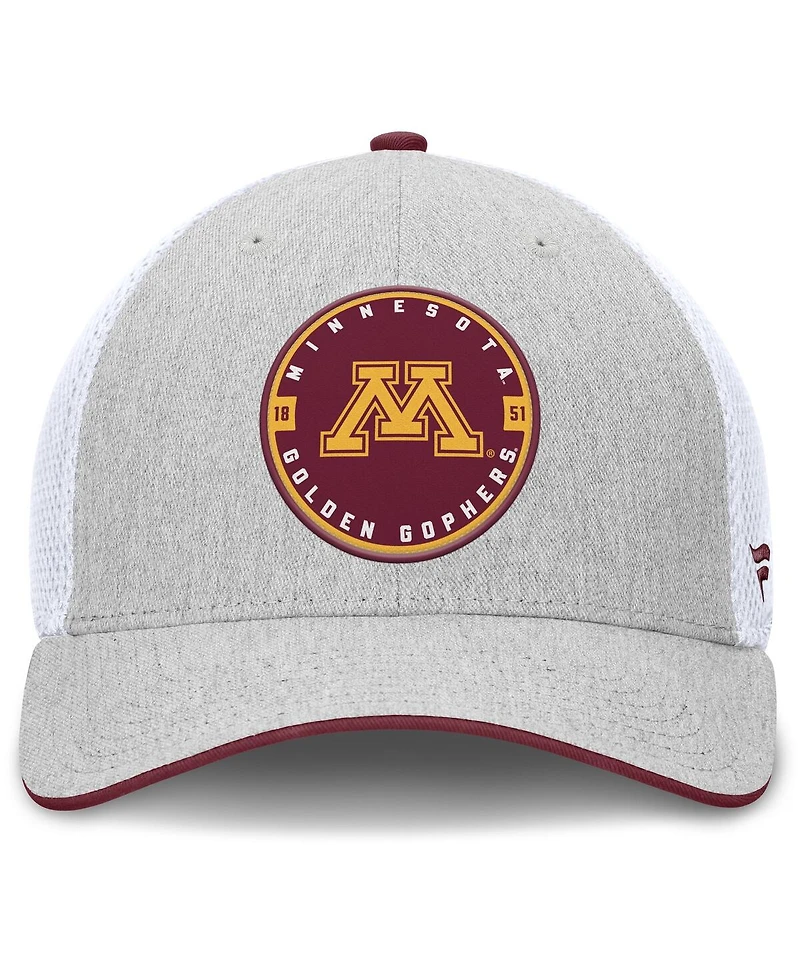 Fanatics Men's Heather Gray Minnesota Golden Gophers Trigger Flex Hat