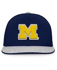 Fanatics Men's Navy Michigan Wolverines Loden Snapback Hat