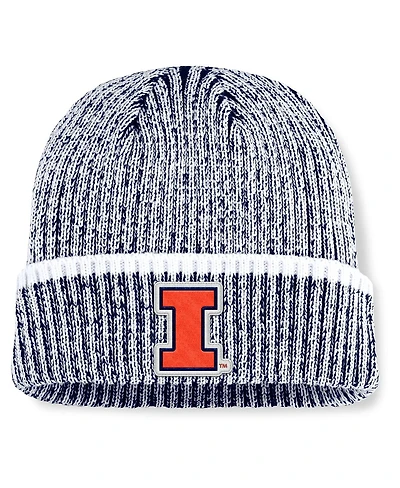 Fanatics Men's Navy/White Illinois Fighting Illini Haze Cuffed Knit Hat